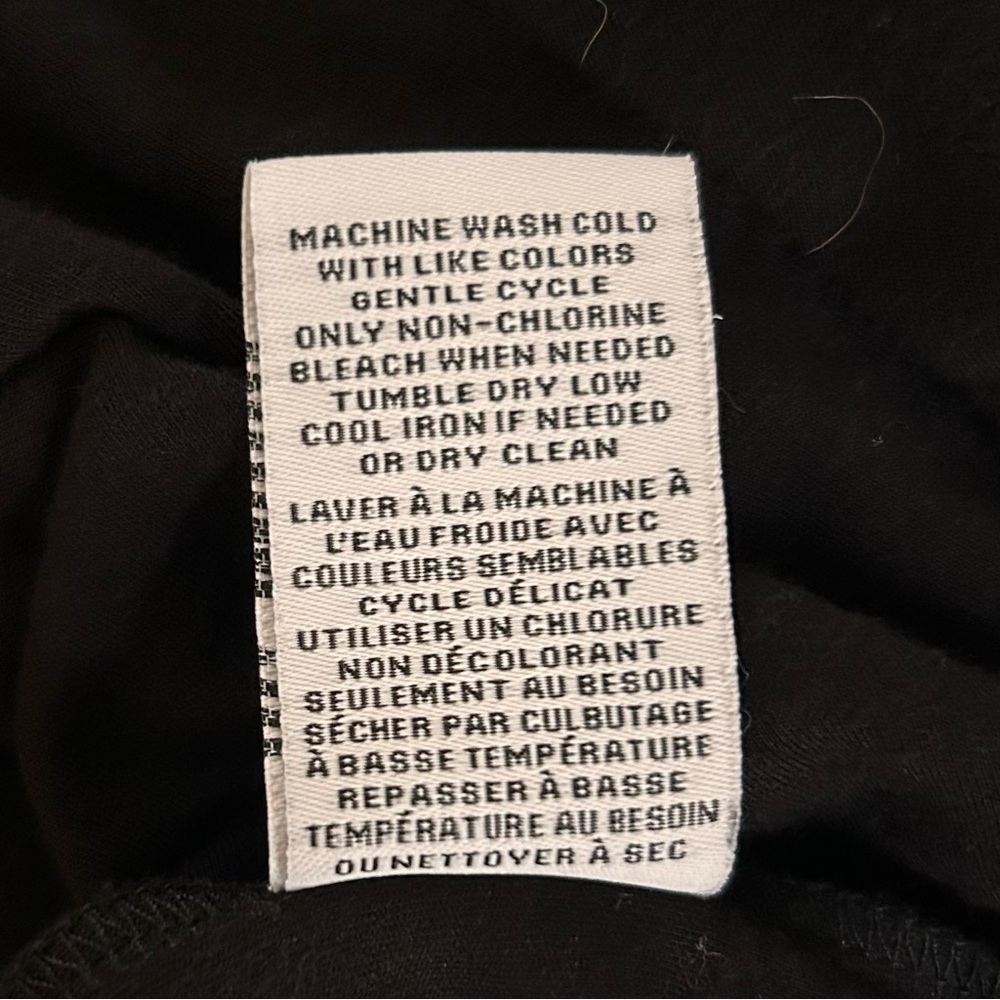 Magaschoni Knit Short Sleeve Midi Dress with Side Tie Waist Black size Large - Picture 9 of 10
